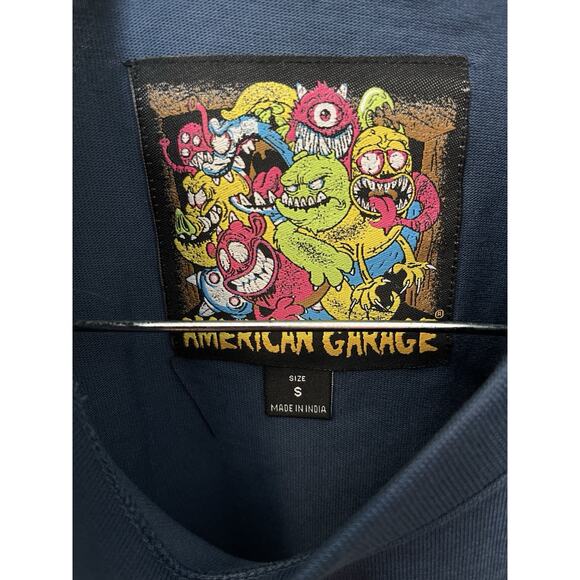 American Garage Discharge Print Size S Shirt NWOT - Picture 3 of 6